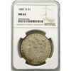 Image 1 : 1887-O Morgan Silver Dollar $ NGC MS 63