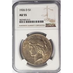 1926-D Peace Dollar $1 NGC AU55