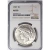 Image 1 : 1927-P Peace Dollar $1 NGC AU55