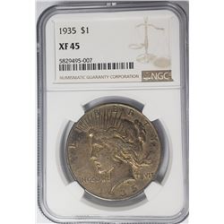 1935-P Peace Dollar $1 NGC XF45