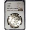 Image 1 : 1879-P Morgan Silver Dollar $1 NGC MS65