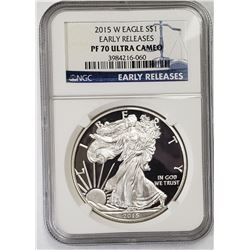 2015-W AMERICAN SILVER EAGLE NGC PF70 U.C.