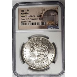 1887-P Morgan Silver Dollar $1 NGC MS66+