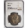 Image 1 : 1897-O Morgan Silver Dollar $1 NGC MS60