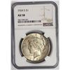 Image 1 : 1924-S Peace Dollar $1 NGC AU58