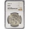 Image 1 : 1935-P $1 Peace Silver Dollar NGC XF45