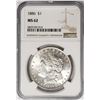Image 1 : 1886-P Morgan Silver Dollar $1 NGC MS62