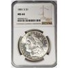 Image 1 : 1881-S Morgan Silver Dollar $ NGC MS 64 Blast Whit