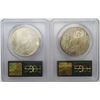 Image 2 : 2-PCGS 1925 PEACE DOLLARS