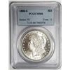 Image 1 : 1880-S Morgan Silver Dollar $1 PCGS MS66