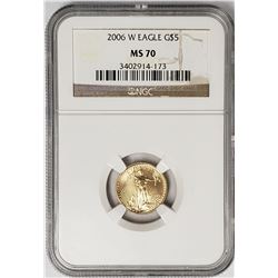 2006 $5 GOLD AMERICAN EAGLE NGC MS70