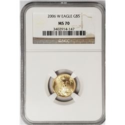 2006 $5 GOLD AMERICAN EAGLE NGC MS70