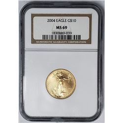 2004 $10 GOLD EAGLE NGC MS69