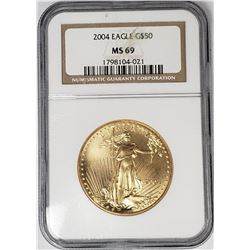 2004 $50 GOLD EAGLE NGC MS69