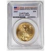 Image 1 : 2005 $50 GOLD EAGLE PCGS MS69 20th ANNIV