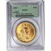 Image 1 : 1907 $20 ST GAUDENS GOLD PCGS MS63