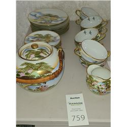 Asian Fine Porcelain Tea Set