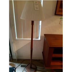 Teak floor lamp
