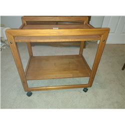 Vintage Teak Rolling Trolly