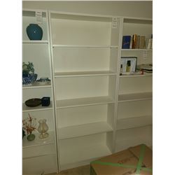 White bookshelf