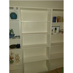 White bookshelf