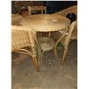 Image 2 : Wicker patio table & 2 chairs