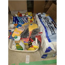 Large assortment of cleaning supplies
