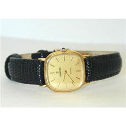 5746 CONCORD 14K Gold watch w/leather straps