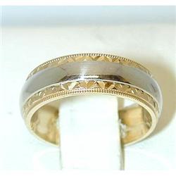 4207 ARTCARVED 14K 2 Tone Gold Ring