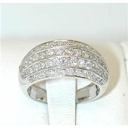 4211 18KW Gold Ring w/ Diamonds