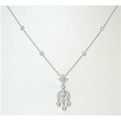 4341 18KW Gold Necklace w/ Diamonds