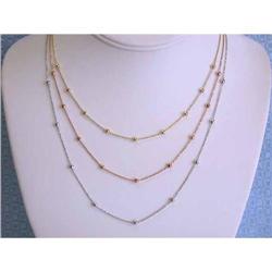 7079 14k Tri-color Gold Necklace