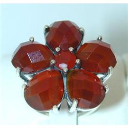 7091 Silver Ring w/ Color Stone