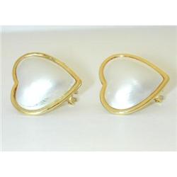 7102 18k Gold Pearl Earrings