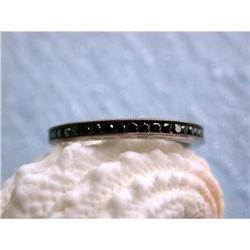 7103 Platinum Eternity Ring with Black Diamonds