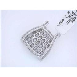 7113 14k White Gold Diamond Pendant