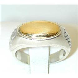 1293 DAVID YURMAN Silver/18k Gold Ring