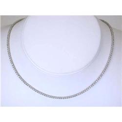 9513 18k White Gold Diamond Necklace