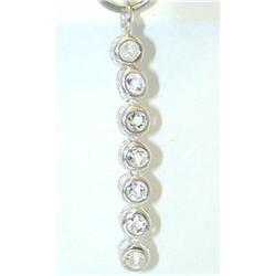 5892 Silver Cubic Zirconia Pendant