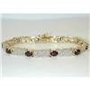 Image 1 : 6531 Silver Garnet Bracelet