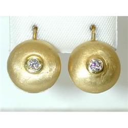 9802 SALAVETTI 18K Gold Earrings w/ Diamonds