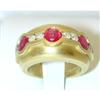 Image 1 : 2707 B.KIESELSTEIN-CORD 18K Gold Dia/Ruby Ring