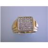 Image 1 : 9833 Men's 14k Gold Diamond Ring