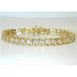 4881 14k Gold Fancy Yellow Diamond Bracelet