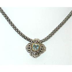 5915 Silver Necklace w/BT Pendant