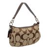 Image 3 : Coach Brown Monogram Canvas Leather Shoulder Bag
