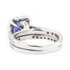 Image 3 : 1.66 ctw Sapphire And Diamond Ring And Attached Band - 14KT White Gold