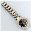 Image 9 : Rolex Ladies 2 Tone Yellow Gold Black Diamond Bezel & 1 ctw Bezel Datejust