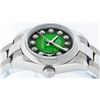 Image 8 : Rolex Ladies Stainless Steel Green Vignette Diamond Quickset Datejust Wristwatch