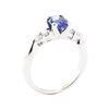 Image 4 : 1.63 ctw Sapphire And Diamond Ring - 14KT White Gold